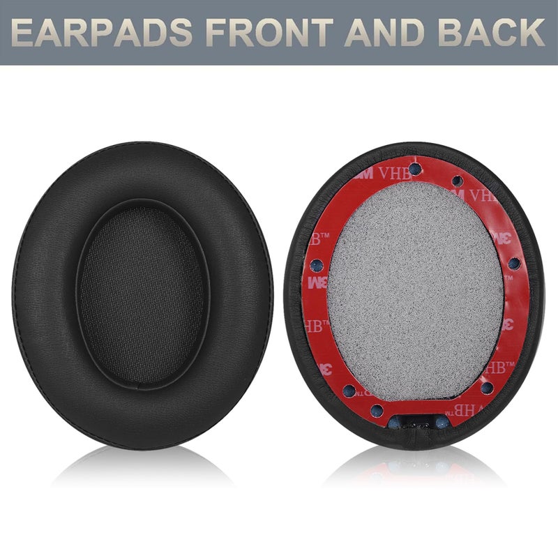 Adhiper Replacement EarPads Earmuffs Ear pad Repair Parts is Compatible with Dr. Dre Studio 2.0 Studio 3 B0500 B0501 Wired and Wireless Headphones (Black) - Image 3